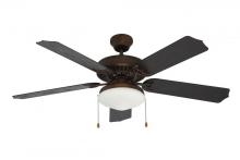 F-1003 ROB - Woodrow 5-Blade, 52-In. Indoor Ceiling Fan with Light Kit and On/Off Pull Chains